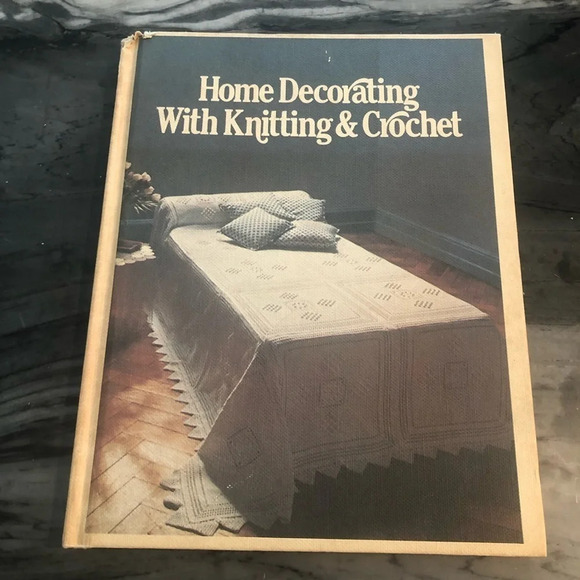Vintage Other - Home decorating with knitting and crochet Mary Harding 1973 1975 BoHo needlework